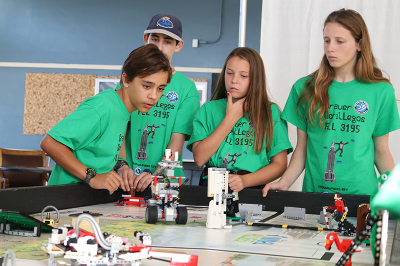 a small school STEM robotics team