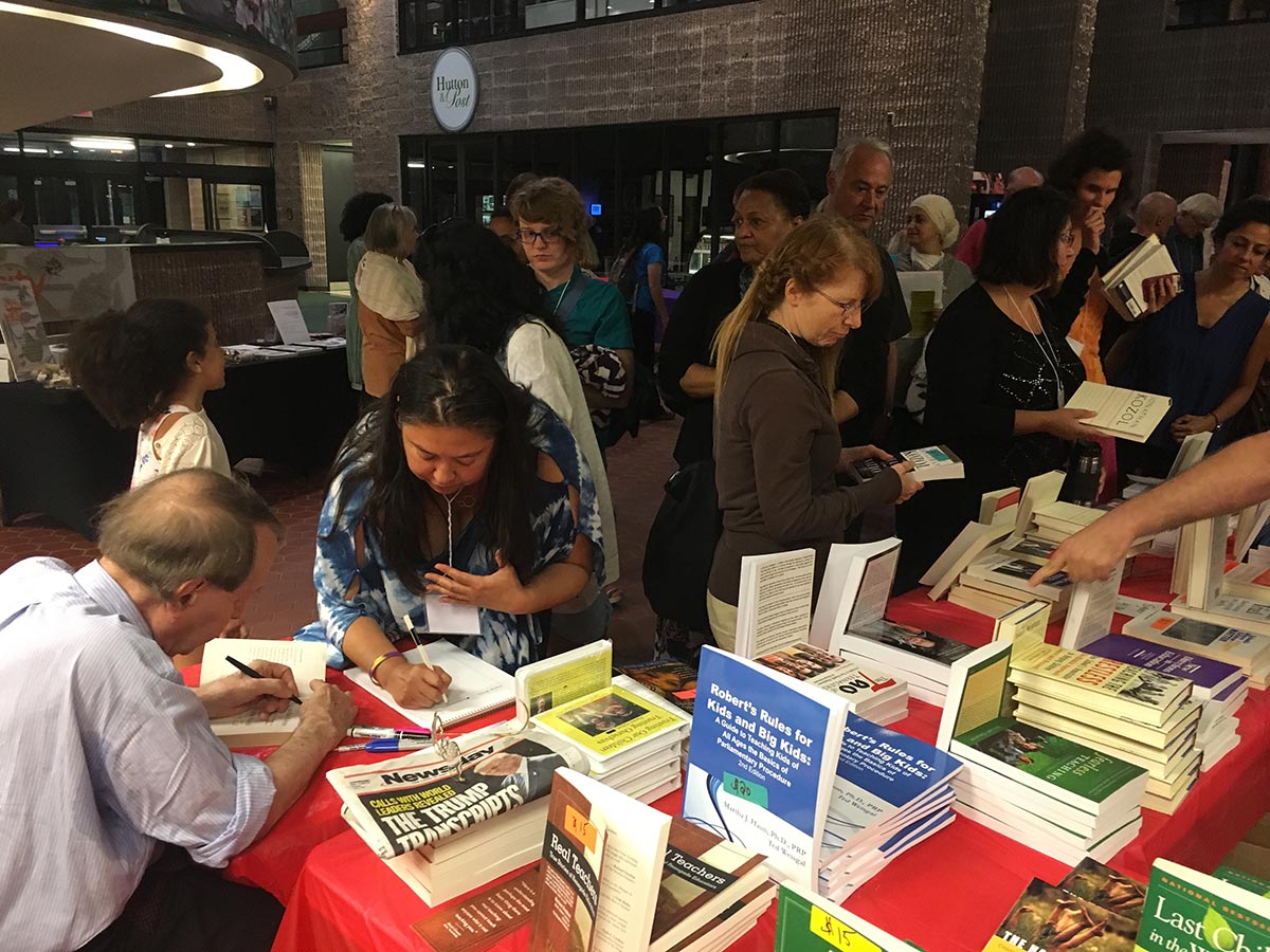 AERO attendees browsing books for sale