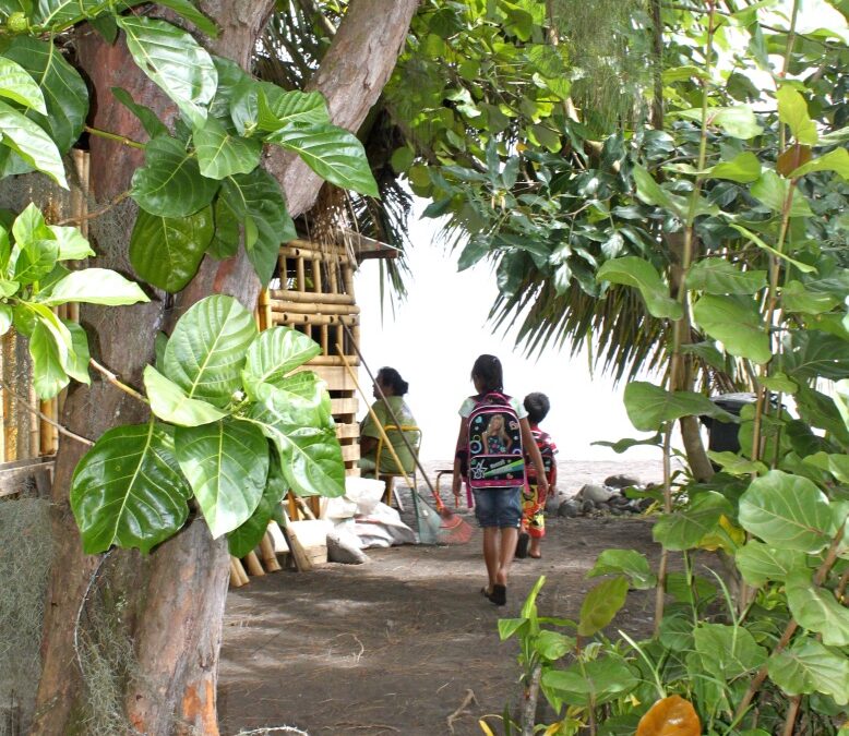 Students collaborating in a regenerative learning environment at a small school.